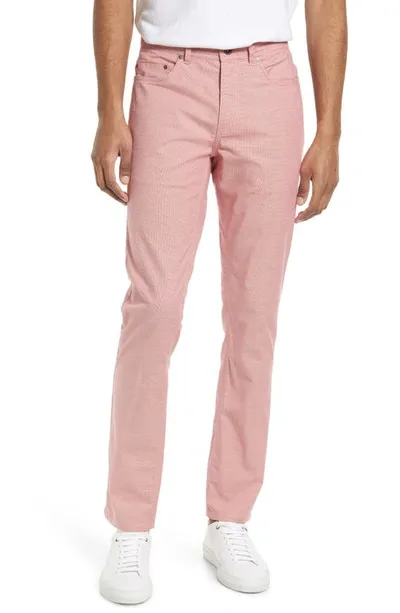 Rodd & Gunn Straight Leg Stretch Cotton Pants In Coral