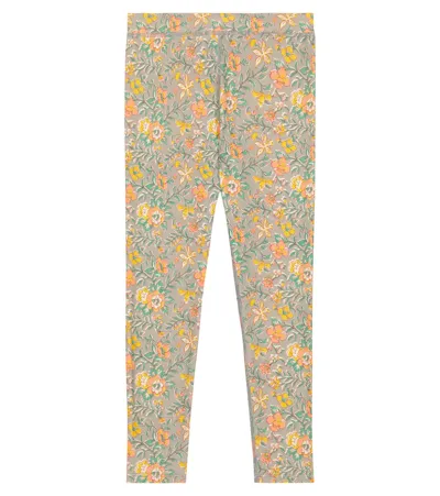 Louise Misha Kids Duania Floral Print Leggings In Water Flowers