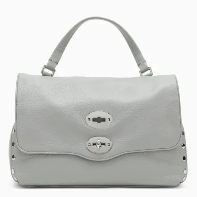 Zanellato Pearl Grey Small Postina Handbag In White