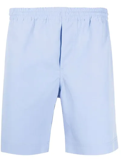 Msgm Slim-fit Track Shorts In Blau