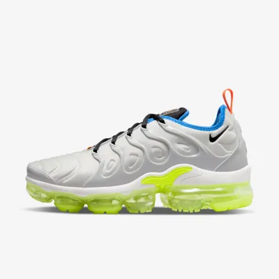 Nike Air Vapormax Plus "photon Dust" Sneakers In Photon Dust/black/volt/total Orange/summit White/light Photo Blue