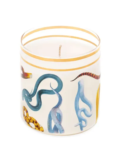 Seletti Toilet Paper Snakes Candle In White