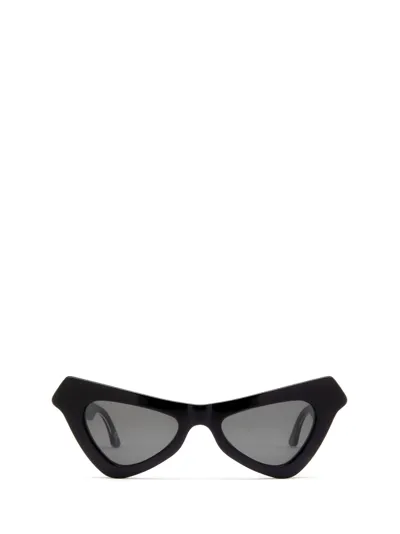 Marni Eyewear Triangle Frame Sunglasses In Black