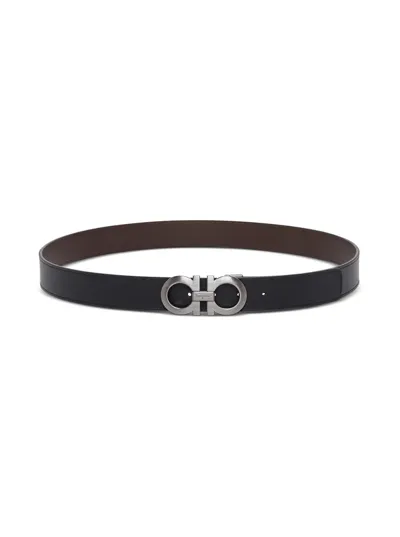 Ferragamo Reversible Gancini Leather Belt