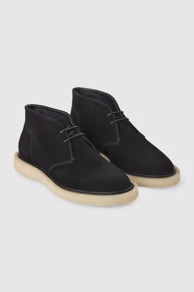 Cos Leather Desert Boot In Black