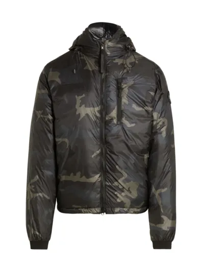 Canada Goose Lodge Camouflage-print Padded Jacket In Black