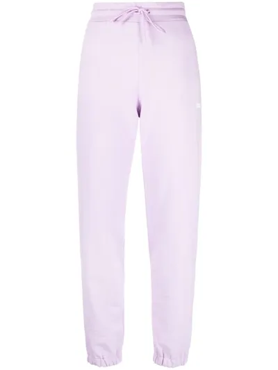 Msgm Logo-print Track Pants In Violett