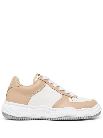 Miharayasuhiro Wayne Low-top Sneakers In Beige/wht