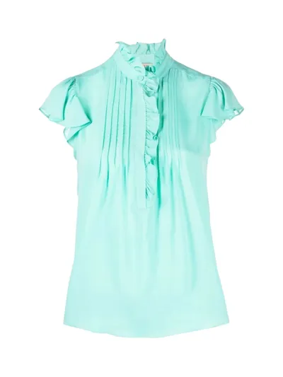 Twinset S/s Flounce Shirt