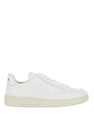 Veja V-12 Sneakers In White Leather