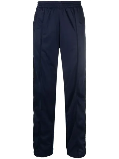 Vtmnts Elasticated Straight-leg Trousers In Blau