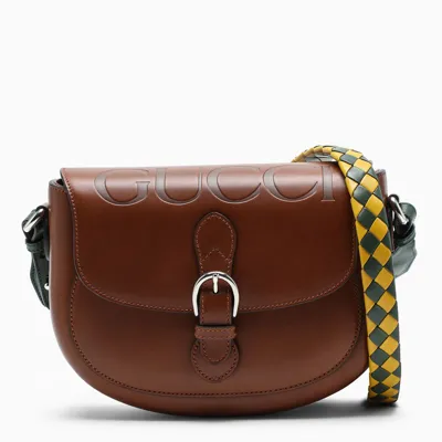 Gucci Brown Leather Cross-body Bag