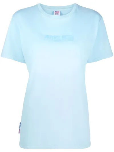 Autry Logo Print Short-sleeve T-shirt In Azure