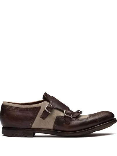 Church's Glace Monk Strap Shoes In Braun