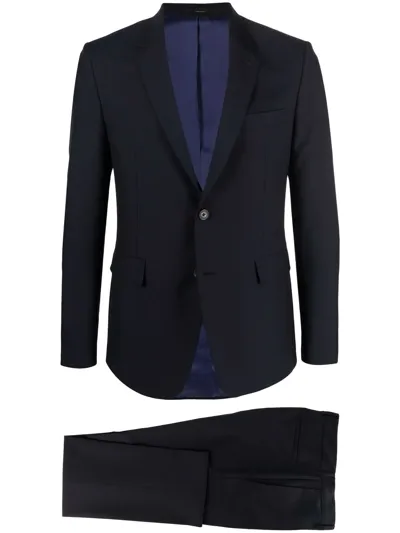 Paul Smith Single-breasted Slim-cut Suit In Very Dark Navy