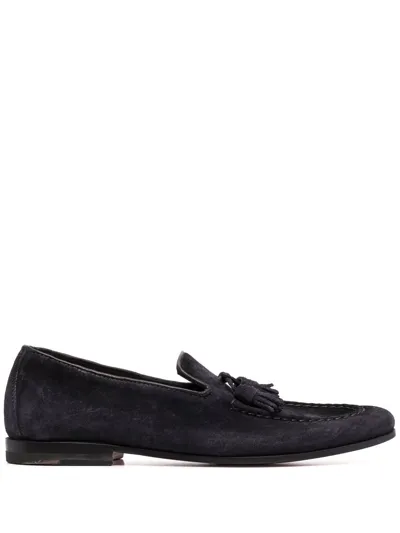 Santoni Tassel-embellished Flat Loafers In Doodling