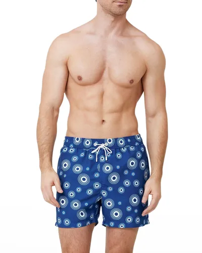 Siamo Verano Men's Siamo Logo Nylon Shorts In Navy