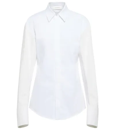 Sportmax Tigre Cotton-blend Shirt In White