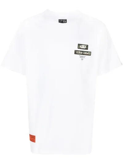 Izzue Army Logo-patch T-shirt In White