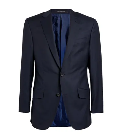 Richard James Wool Sharkskin Blazer In Blue