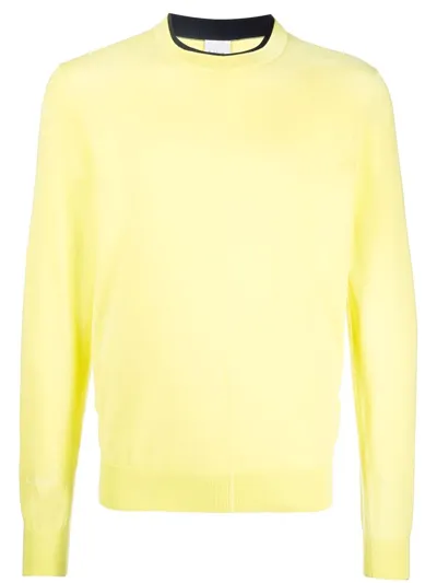 Paul Smith Fine-knit Organic-cotton Jumper In Giallo