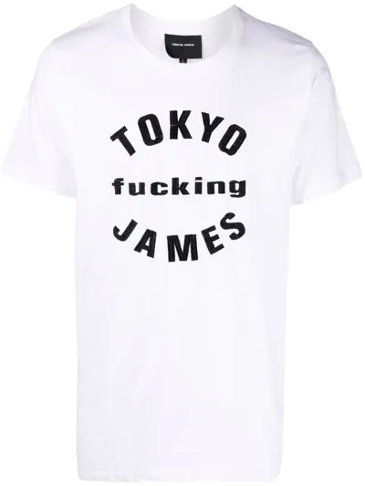 Tokyo James Logo-print Short-sleeved T-shirt In Weiss