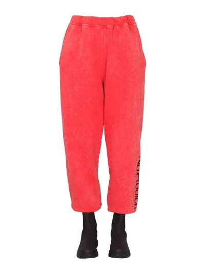 Aries "no Problemo" Jogging Pants In Red