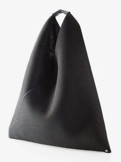 Mm6 Maison Margiela Neoprene Japanese Hobo Bag In Black