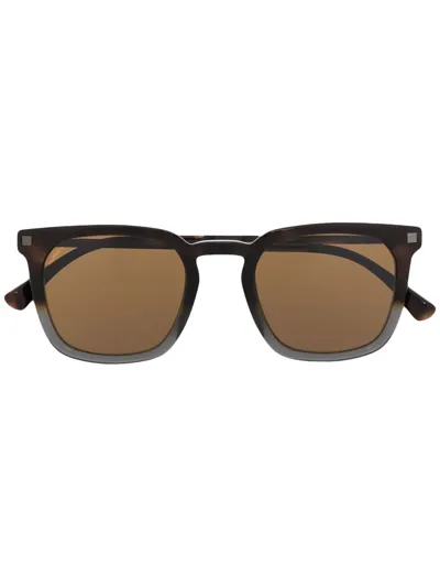 Mykita Borga Rectangle Frame Sunglasses In Braun