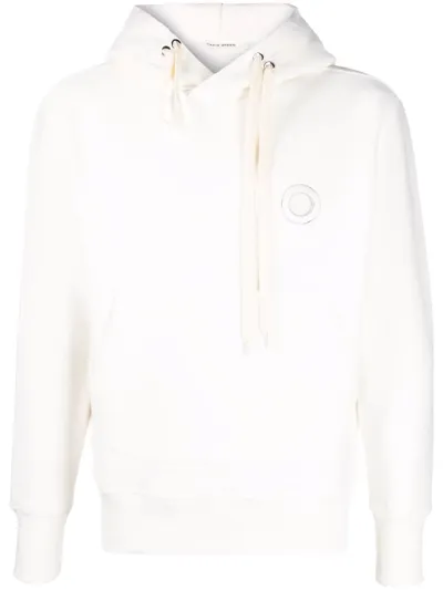 Craig Green Eyelet-embellished Fleece Hoodie In Weiss