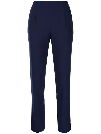 Paule Ka High-rise Tailored Trousers In Blue