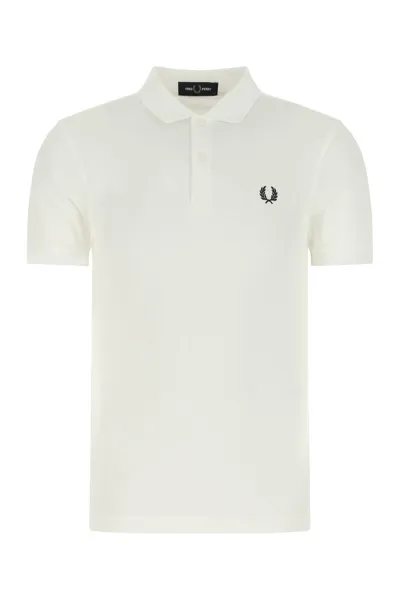 Fred Perry White Piquet Polo Shirt Nd  Uomo L