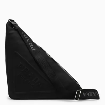 Prada Black Triangular Shoulder Bag