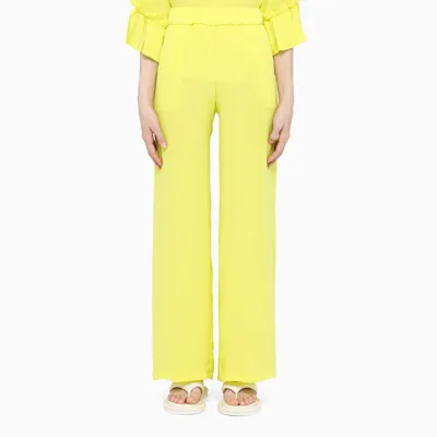 P.a.r.o.s.h Yellow Palazzo Trousers