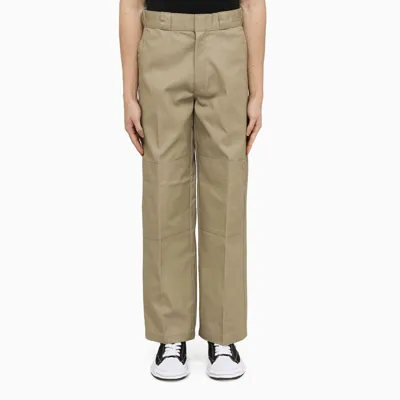 Dickies Khaki Straight-leg Trousers In Beige