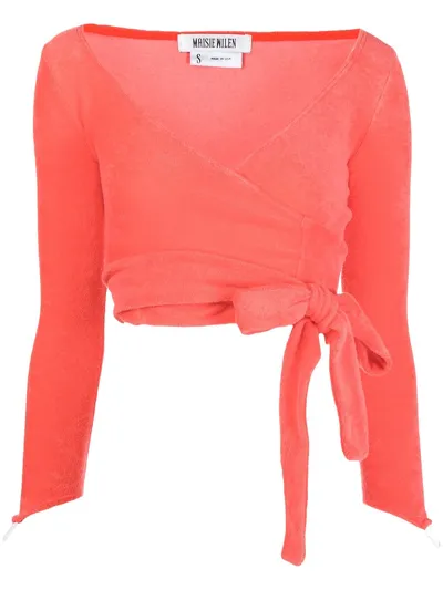 Maisie Wilen Dramady Tie-fastened Top In Tomato