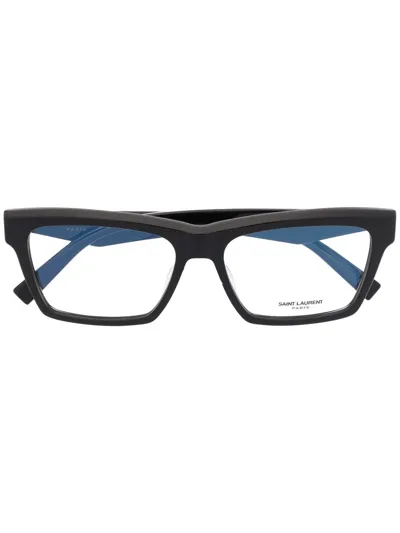 Saint Laurent Wayfarer-frame Glasses In Schwarz