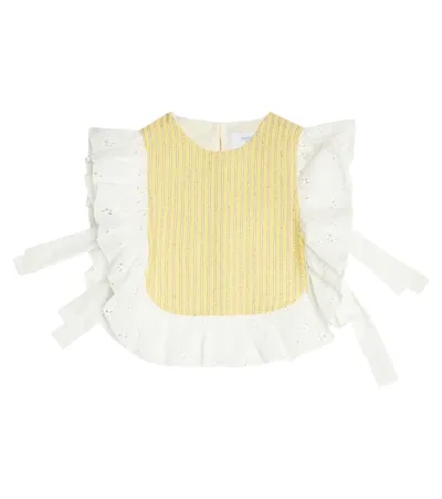 Paade Mode Kids' Auguste Striped Top In Auguste Yellow