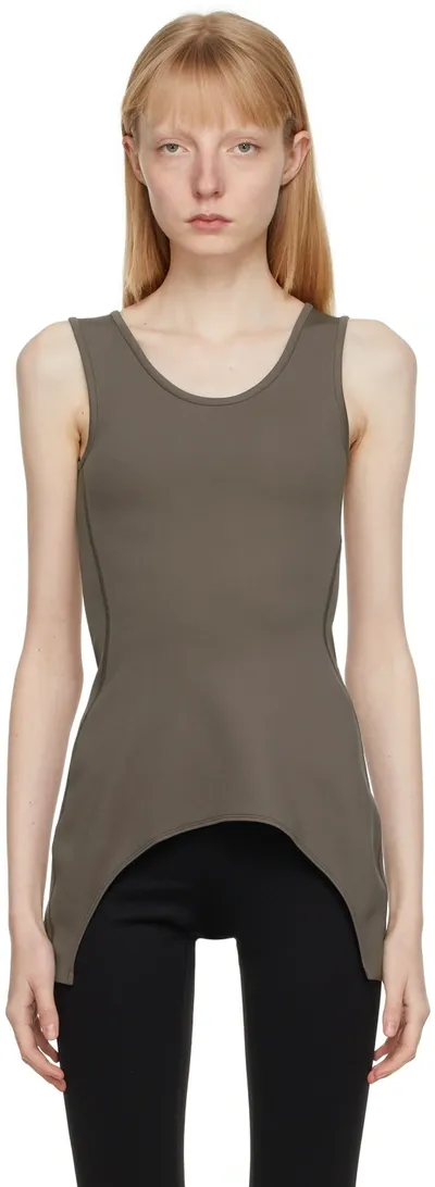 Vaara Grey Simple Cut Away Sport Top