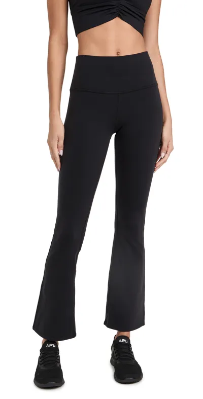 Alo Yoga Airbrush High-waist 7/8 Flare Leggings Black