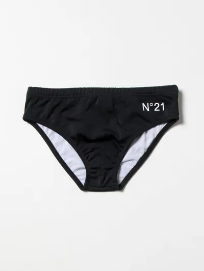 N°21 Swimsuit N° 21 Kids Color Black In Nero