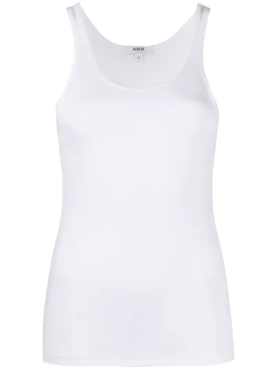 Agolde Scoop Neck Tank Top In White