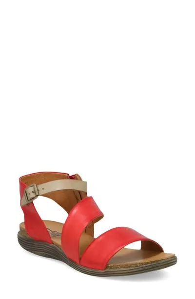 Miz Mooz Meadow Sandal In Red