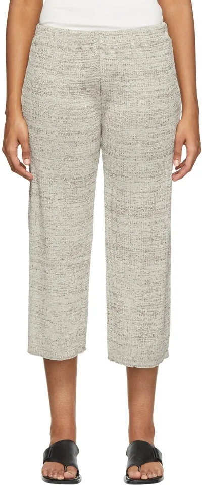 Vitelli Reverse Pleat Lounge Pants - Plain In Light Grey Plain