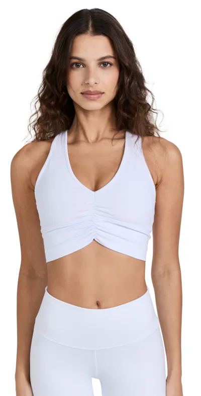 Alo Yoga Wild Thing Sports Bra In White