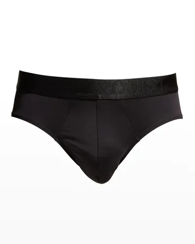 2(x)ist Men's Electric No-show Low-rise Briefs In Black