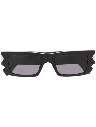 Marcelo Burlon County Of Milan Alerce Rectangle-frame Sunglasses In Black Dark Grey