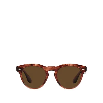 Oliver Peoples Ov5473su Dark Amber Tortoise Sunglasses In Brown,orange