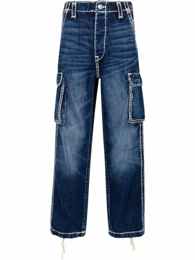 Supreme X True Religion Denim Cargo Pants In Blue