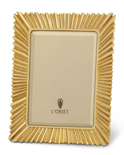 L'objet Ray Gold-plated Picture Frame, 5" X 7"